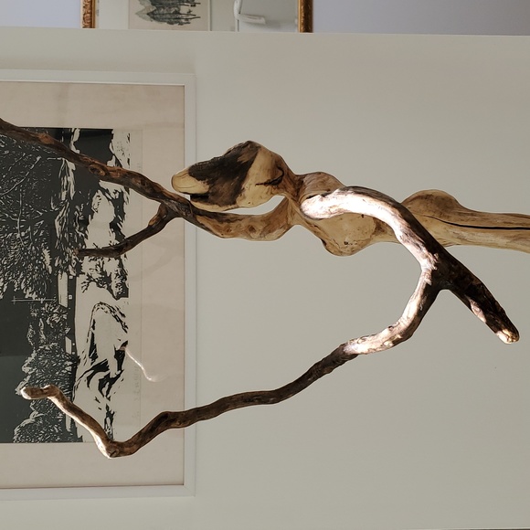 Al One Piece Wood Sculpture - Picture 7 of 12